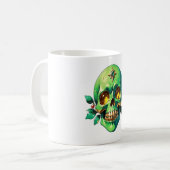 Mug Le crâne roi vert avec une couronne juive (Devant gauche)