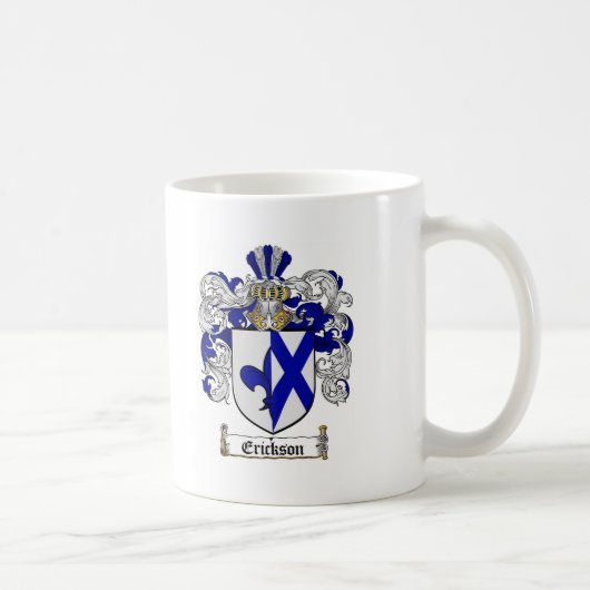 MUG LE CREST DE FAMILLE D'ERICKSON - MANTEAU (Droite)