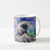 Mug Le cri de la Grande Vague Starry Night (Devant droit)