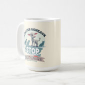 Mug Le Cri des Agneaux : stop harcèlement scolaire (Devant gauche)