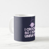 Mug Le crochet ainsi moi ne se démêlent pas (Devant gauche)