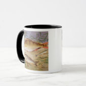 Mug Le crochet d'un pêcheur à  la ligne des poissons (Devant gauche)