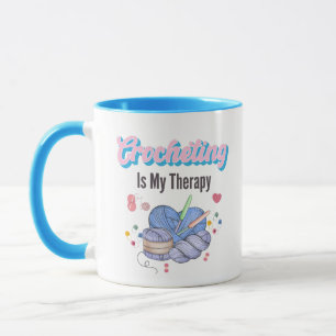 Mug Le crochet est ma thérapie Yarn Art