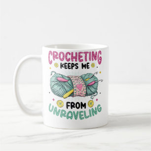 Mug Le crochet m'empêche de défaire le tricot Croch