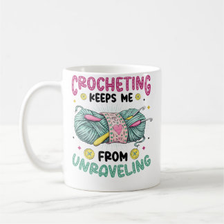 Mug Le crochet m'empêche de défaire le tricot Croch