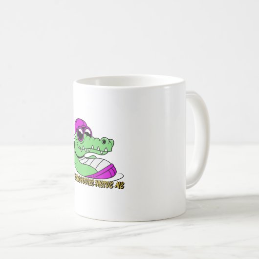 Mug Le crocodile en moi | jolie conception (Devant droit)