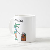 Mug Le crocodile frais écoute la musique (Devant gauche)