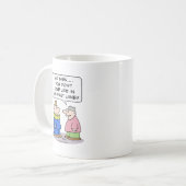 Mug le croisillon de cou de ruelle rapide de la vie (Devant gauche)