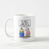 Mug le croisillon de cou de ruelle rapide de la vie (Gauche)