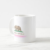 Mug Le cru se fanent drapeau de la Californie (Devant gauche)