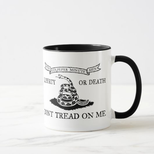 Mug Le Culpeper ne marchent pas sur moi le drapeau (Droite)
