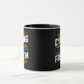 Mug Le cyclisme est la liberté (Centre)