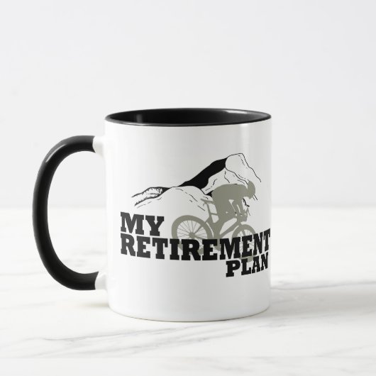Mug Le cyclisme est mon plan de retraite (Gauche)