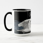 Mug Le cygne blanc muet photographier des animaux (Gauche)