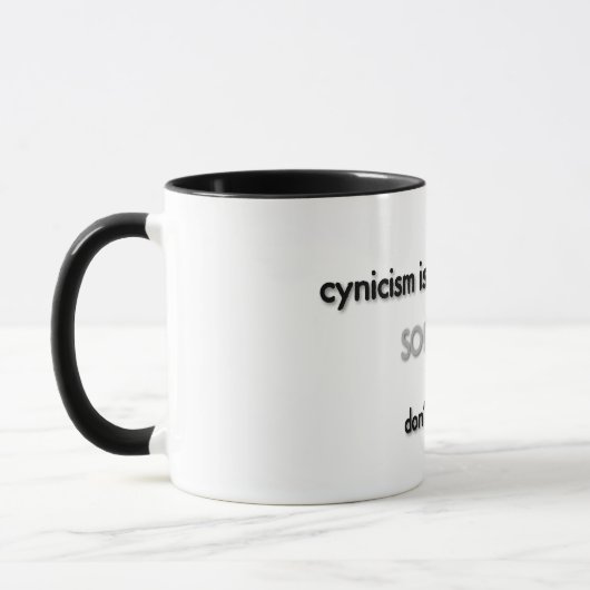 Mug le cynisme est un poison lent... (Gauche)