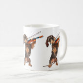 Mug Le Dachshund À poils durs Jouant Un Violon (Devant droit)