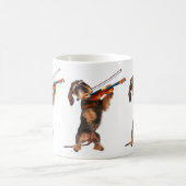 Mug Le Dachshund À poils durs Jouant Un Violon (Centre)