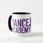 Mug Le danseur d'Acadmey de danse silhouette le logo (Devant gauche)