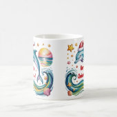 Mug Le dauphin de Noël au paradis tropical (Centre)