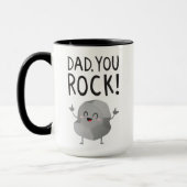 Mug Le Day Gigft Dad, votre rock ! Cool Funny Kawaii  (Gauche)