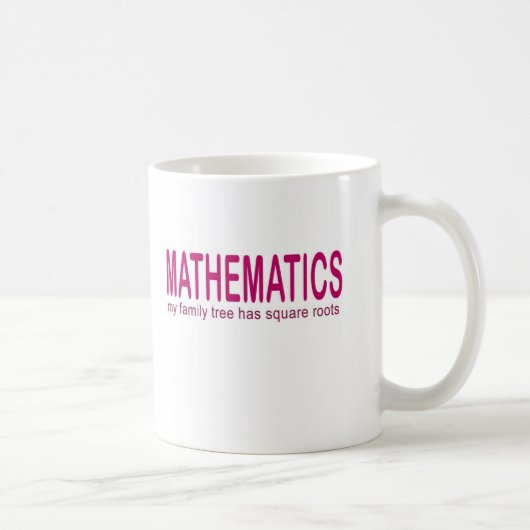 Mug Le _de mathématiques mon arbre généalogique a les (Droite)