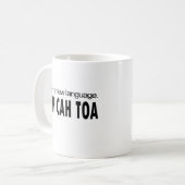 Mug Le _de TOA de SOH CAH apprennent une nouvelle (Devant gauche)