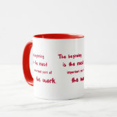 Mug "Le début" - (Devant gauche)