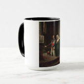 Mug Le Dédication (Chevalier médiéval et Sa Dame) (Devant gauche)