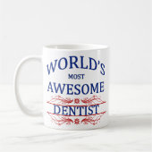 Mug Le dentiste le plus impressionnant du monde (Gauche)