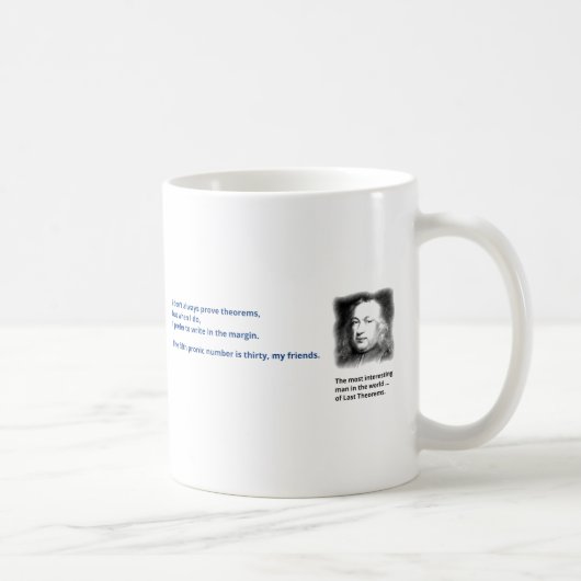Mug Le dernier théorème de Pierre de Fermat (Droite)