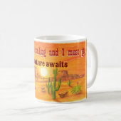 Mug Le désert appelle paysage de coucher de soleil cus (Devant droit)