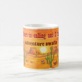 Mug Le désert appelle paysage de coucher de soleil cus (Centre)