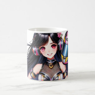 Mug Le design de la fille de Cute Racer