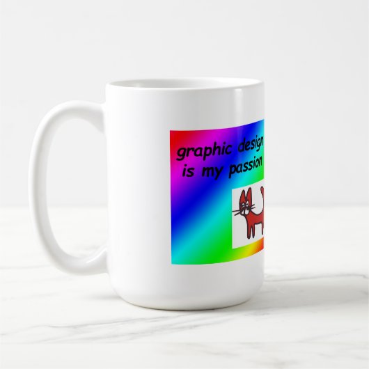 Mug Le design graphique est ma passion (Gauche)