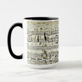 Mug Le design musical "polonaise" de Chopin (Gauche)