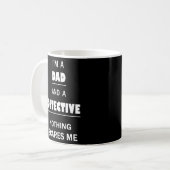 Mug Le détective Papa me fait peur Enquêteur drôle (Devant gauche)