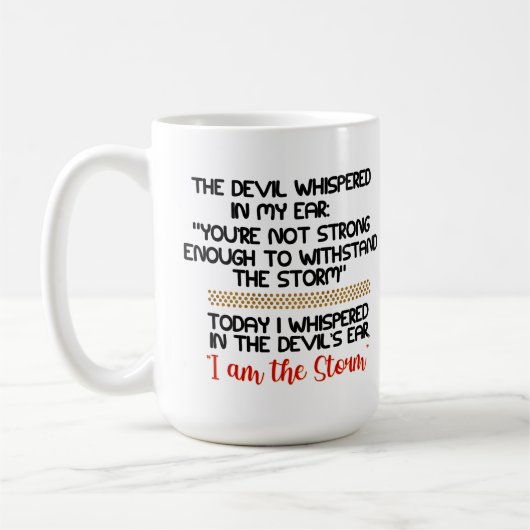 Mug Le diable murmura dans mon oreille Life Inspiratio (Gauche)