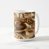 Mug Le dîner de la fête de Thanksgiving (Devant droit)