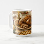 Mug Le dîner de la fête de Thanksgiving (Devant gauche)