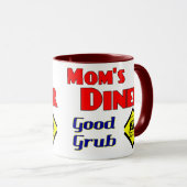 Mug Le dîner de maman Good Grub Retro Restaurant (Devant droit)