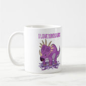 Mug Le dinosaure violet, un dinosaure amusant... (Gauche)
