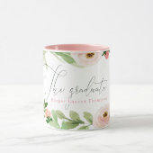 MUG LE DIPLÔMÉ ROUGISSENT AQUARELLE FLORALE (Centre)