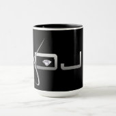 Mug Le DJ frais attaquent avec le diamant (Centre)