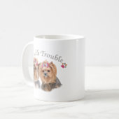 Mug Le double problème de Yorkie (Devant gauche)