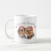 Mug Le double problème de Yorkie (Gauche)