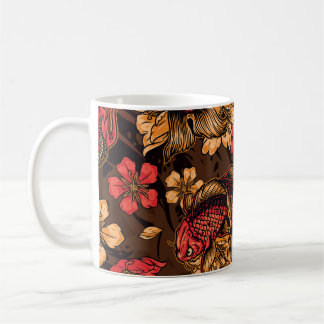 Mug Le dragon japonais koi motif.