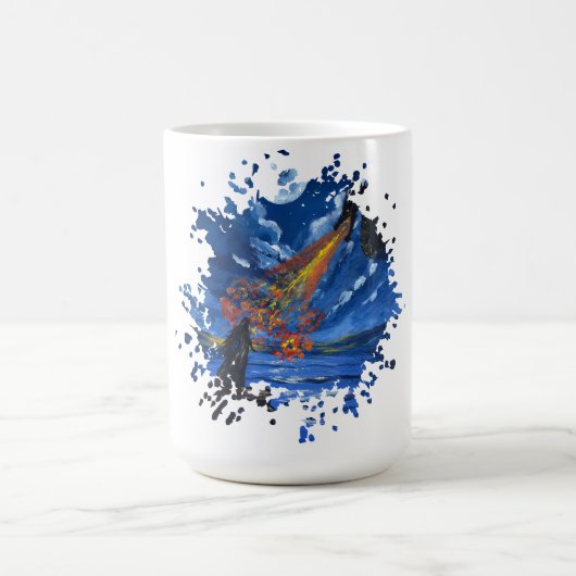 Mug Le dragon - Œuvre d'art faite main (Centre)