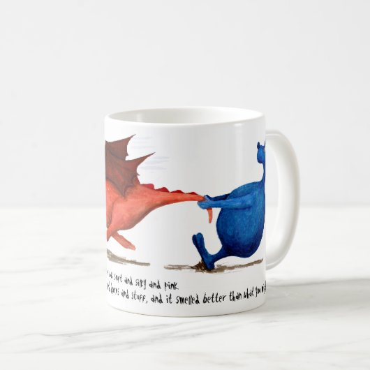 Mug Le dragon rose flou et le Goo (Devant droit)