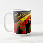 Mug Le drapeau américain du soldat américain (Gauche)