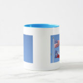 Mug Le drapeau américain marque des rayures d'étoiles (Centre)